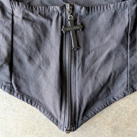 Killstar Isobella Corset Top Black Gothic Underbust Corset size XXL - Picture 5 of 10